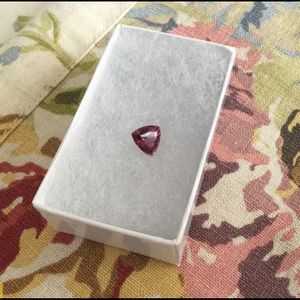 1.17 Carat Pink Rubelitte Trillion Cut 9 mm Tourmaline New